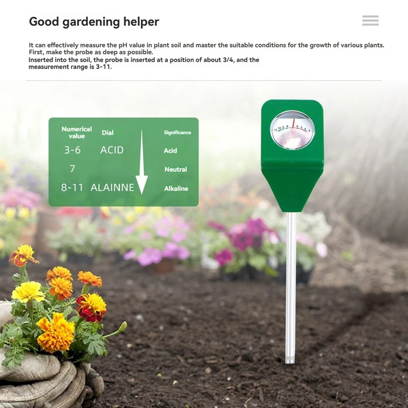 FULL-Garden Plant Humidity Meter Pot Analyzer Square Soil Detector Soil Moisture Meter Soil Acidity Test Tools