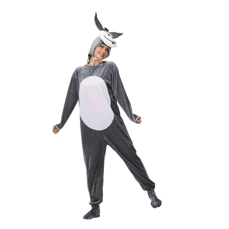 عرض الملاهي للأطفال زي دمية على شكل حيوان حمار نيسيي للأطفال