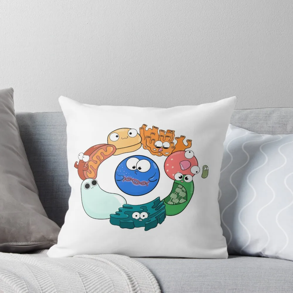 

Cell Organelle Friendship Circle Throw Pillow Cusions Cover Anime Cushions For Decorative Sofa Sofa Cushions Covers pillow