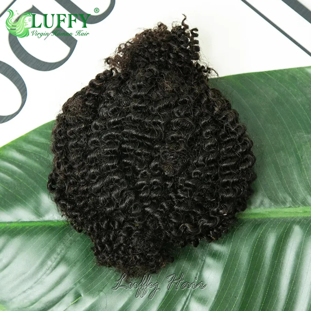 Spring Twist Human Hair Hair Extensions Pre-separated Afro Kinky Curly Bulk Human Hair Extensions Crochet Braids Hair 100g