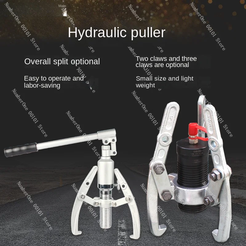 Hydraulic puller, universal, three-jaw, two-jaw, split, integral, puller, bearing removal tool