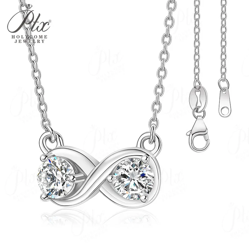

Moissanite Pendant Necklace 925 Sterling Silver Plate18k Gold High Quality Party Birthday Gift Classical Jewelry for Woman Charm
