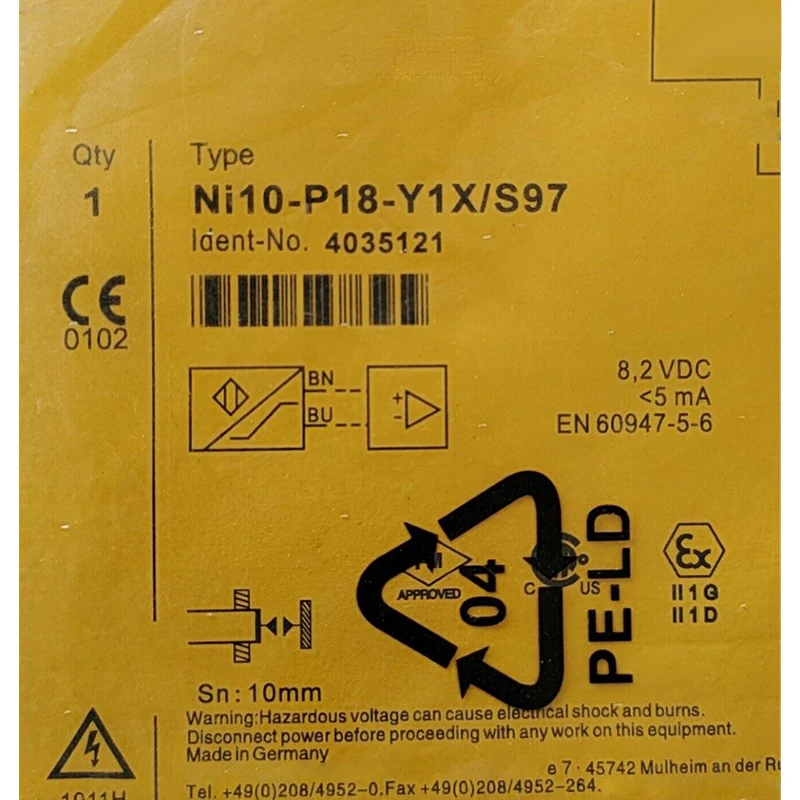 

NI10-P18-Y1X новый высококачественный датчик переключения