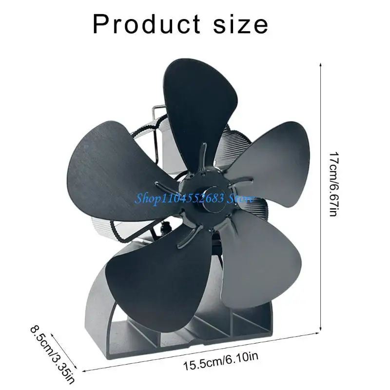 مروحة Y6GD للتدفئة الداخلية لشعلات الخشب والموقد، تعزز توزيع الحرارة