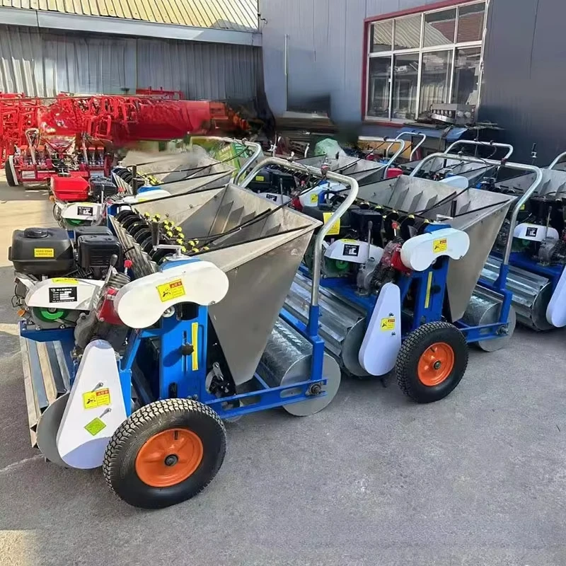 

High Efficiency 4/5/6Row Vegetable Seeder Garlic Planting Machine with Petrol Tractor Core Components Motor