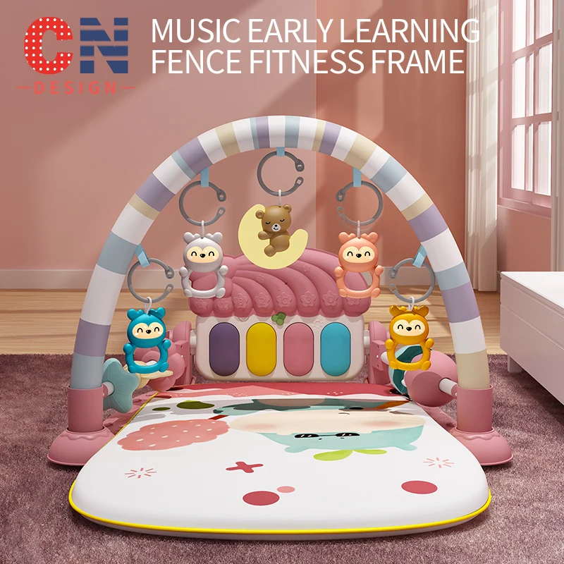 Baby Pedaal Piano Fitness Rack 0 1-jarige Baby 3 Maanden Educatief Speelgoed Voor Vroege Educatie Voor Peuters Leren Twee-In-O Lopen
