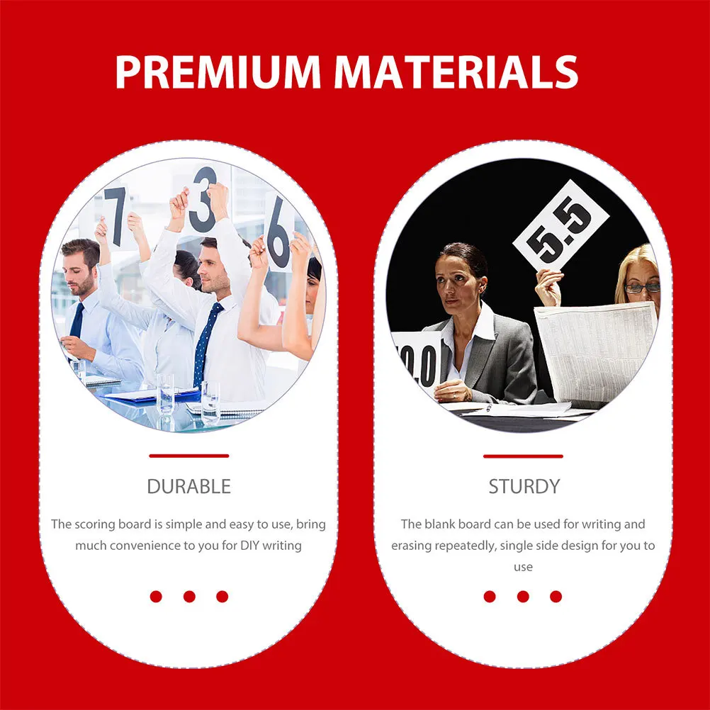 4 قطعة يده الجاف محو المجاذيف السبورات لوحات التسجيل فارغة لوحات الكتابة لمزاد التصويت الفصول الدراسية الجاف محو المجاذيف #1