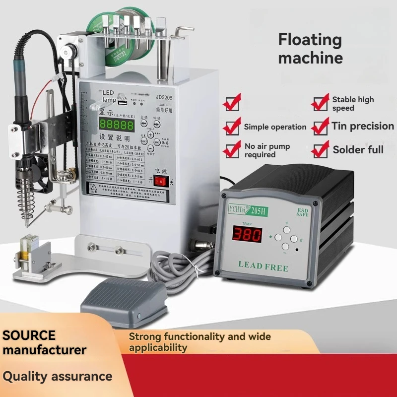 Semi-Auto Soldering Machine for PCB, Switch, LED Strip, Wire, Aviation Plug, Small Welding Equipment for Motor & Beads