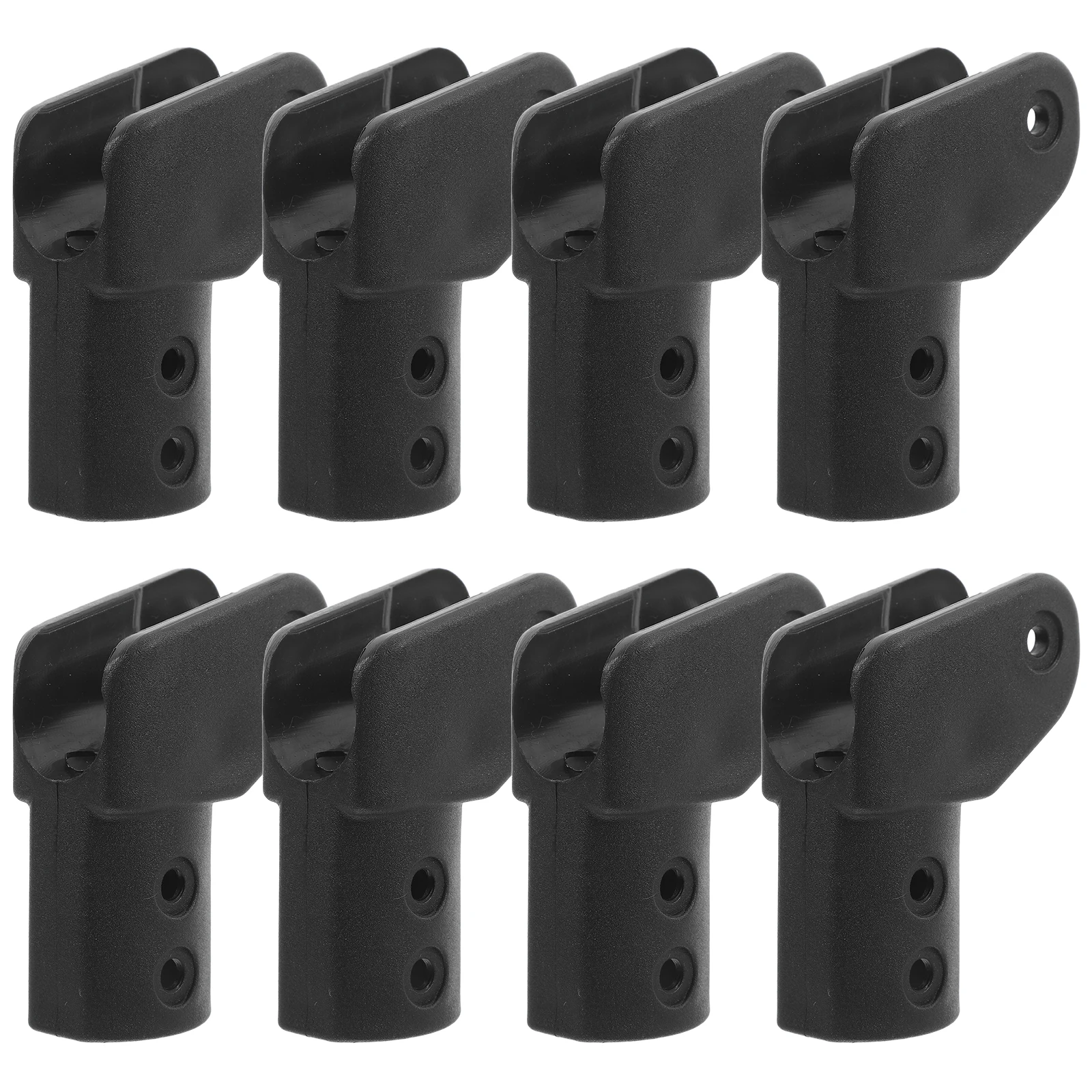8pcs Folding Bed Adapter 22mm Round Tube Insert Plug ABS Chairs Camping Hiking Traveling Protector Stainless Steel Connection