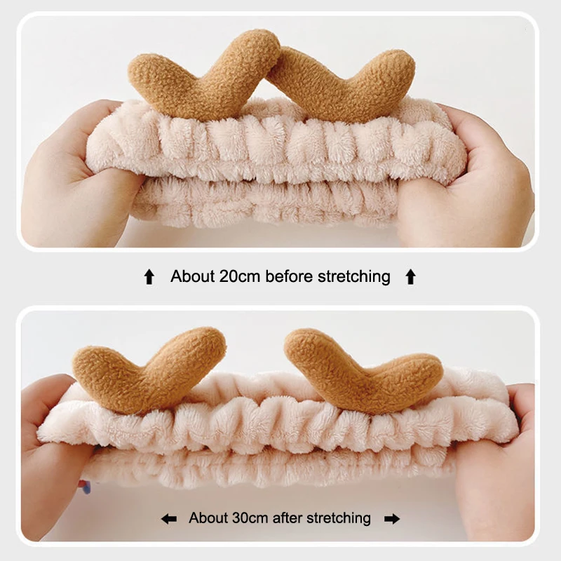 Haarband Katze Korallen-Plüsch-Stirnband Niedliches Weiches Haarschleifen-Stirnband Haarband Gesichtswasch-Make-up-Stirnband Bandage-Accessoires – Detail 8