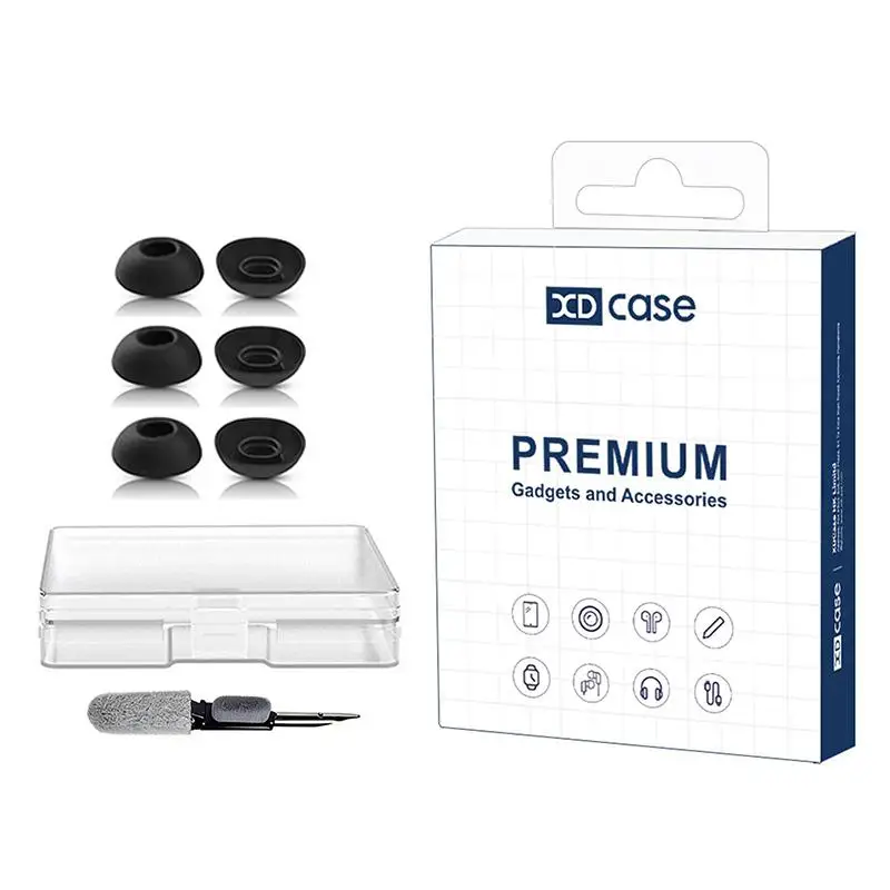 Für Bose QC Earbuds II / Ultra / Sport XDcase 3 Paar Ersatz-Silikon-Ohrstöpsel-Set, Größe S/M/L, Reinigungsbürste Farbe Zufällig