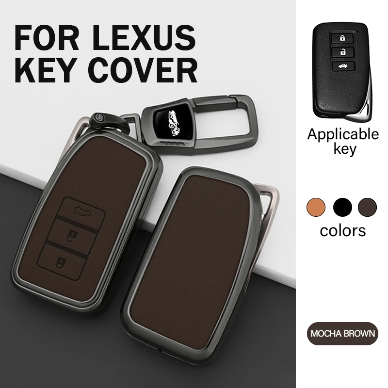 For Lexus ES250/300 GS300/450 NX200/300 RX300/450 LX570 XM38 Metal Car Key Protective Case funda llave llavero carcasa