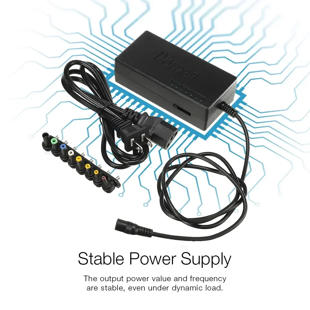 96 واط العالمي المحمولة التيار المتناوب محول الطاقة المحمول 12 فولت 15 فولت 16 فولت 18V19V 4.5A 20 فولت 24 فولت شاحن لتوتوشيبا Hp Asus أيسر سوني لينوفو #3