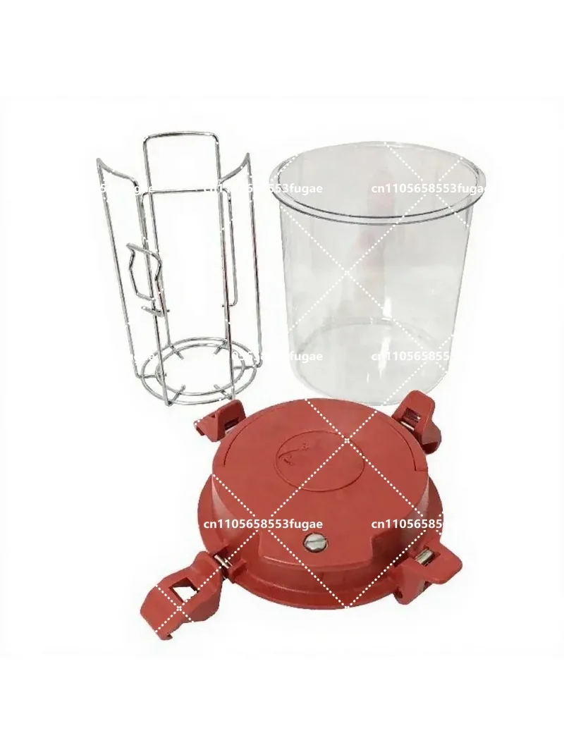 Transparent 2.5L Anaerobic Cultivation Tank Sealed Chamber for Laboratory Microbial Culture with Sheet Rack