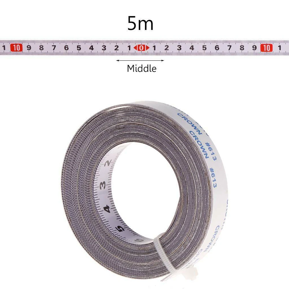 Selbstklebendes metrisches Gehrungsschienen-Maßband, Maßstabslineal, Maßband mit selbstklebender Rückseite, metrische Skala, rostfreies Lineal