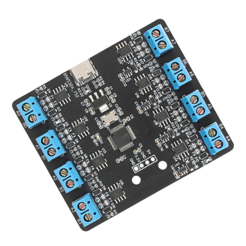 USB-8, последовательная плата RS485, тип-C, 8-контактная последовательная плата RS485, многоканальный концентратор Uart, модуль RS485