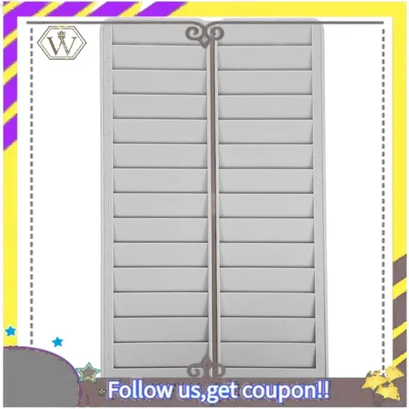 AU33-Attendance Card Holder Punch Card Holder Multi Slots Business Cards Ganizer Wall Hanging