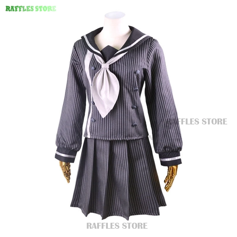 Saihara Shupiercrecruted anronpa V3:Killing FTP Anime Game Cosplay Costume, Poignées ective, Stripe Jk Uniform for Women, Kawaii Carnival imbibé