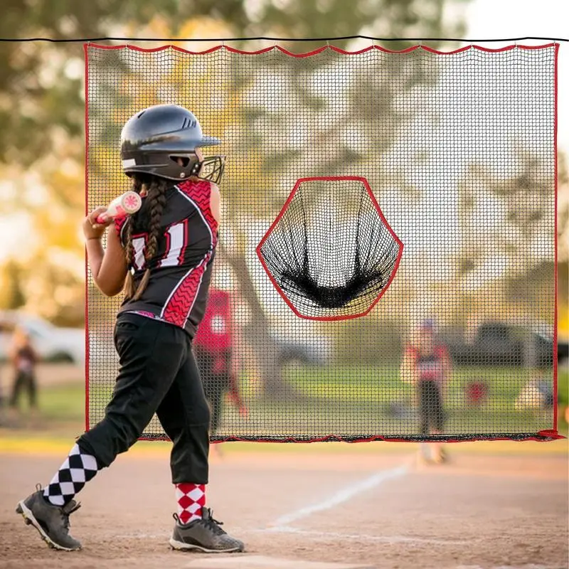 

Golf Hitting Net 10x10ft Barrier Golf Net Heavy Duty Netting Training Aid Practice Ball Barrier Golf Accessories
