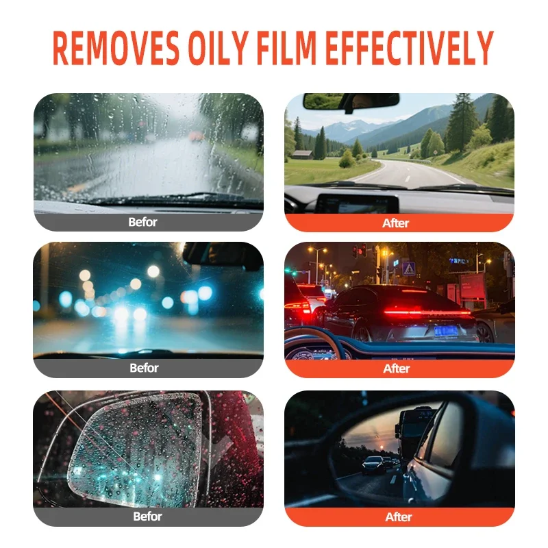 OGAS Glass Oil Film Cleaning Brush Windshield Oil Film Coating Automobile Foam Cleaner  Without Damaging Glass Cleaning Paste