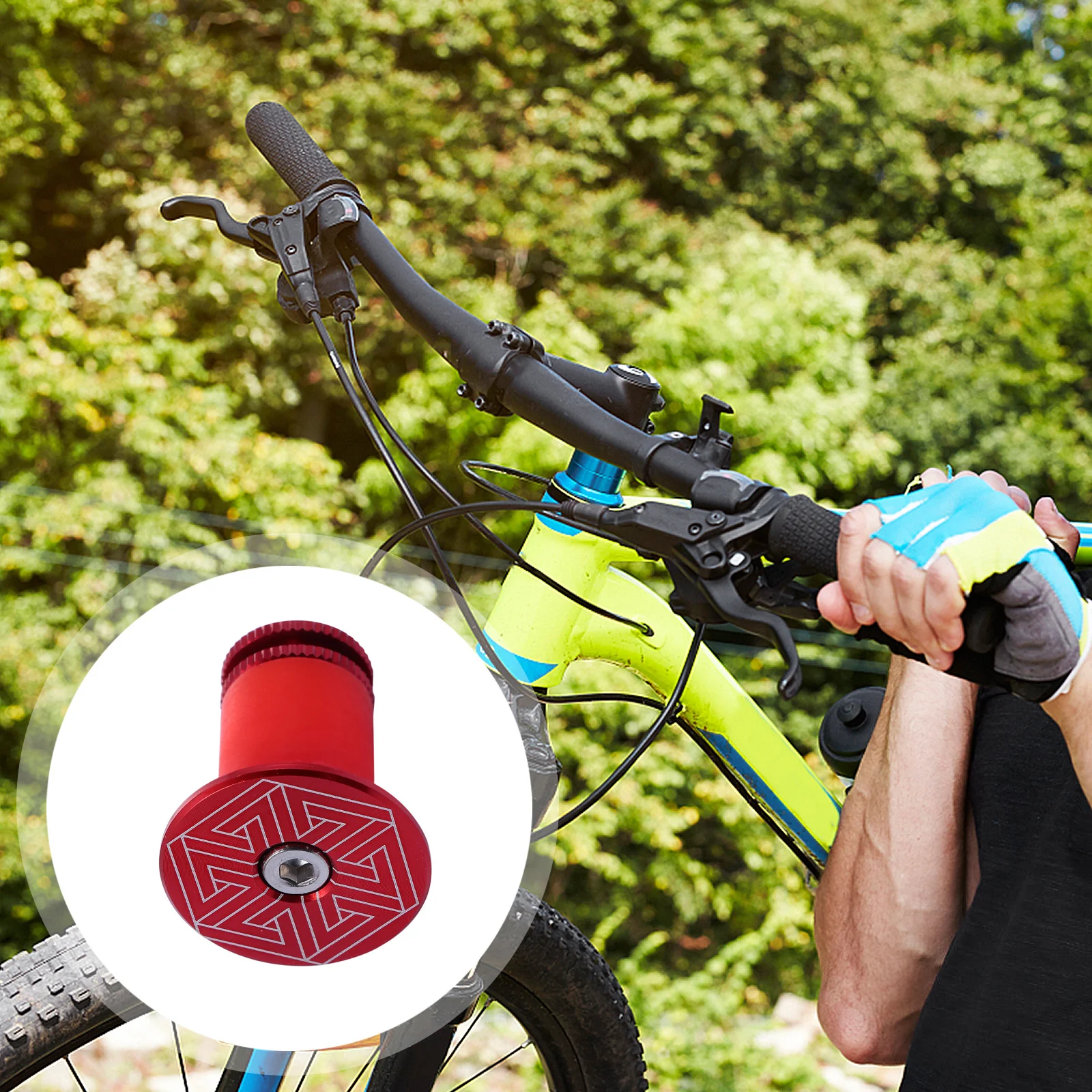 2pcs Aluminum Handlebar End Caps Durable Handle Bar Grip Plugs Bar Plugs For Mountain Bike Road Bike Cycling Accessories