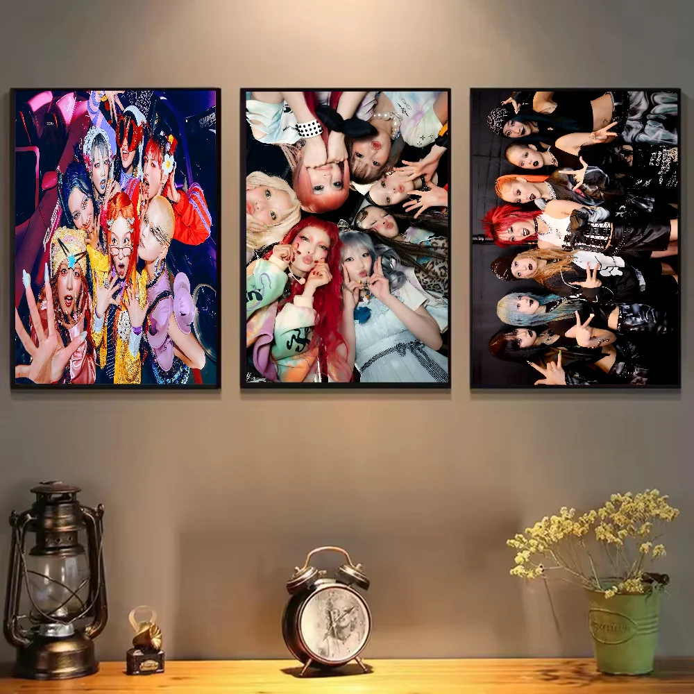 Kpop X-Xg جديد Dna ملصق فني ذاتي اللصق مقاوم للماء ورقة ملصق مقهى بار غرفة جدار ديكور