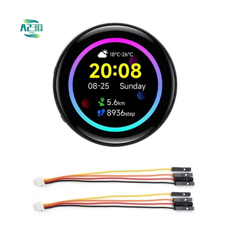 A23Q-RP2350 1.43Inch AMOLED Touchscreen Development Board 466X466 Built-In 6-Axis Sensor With CNC Case For HMI LVGL