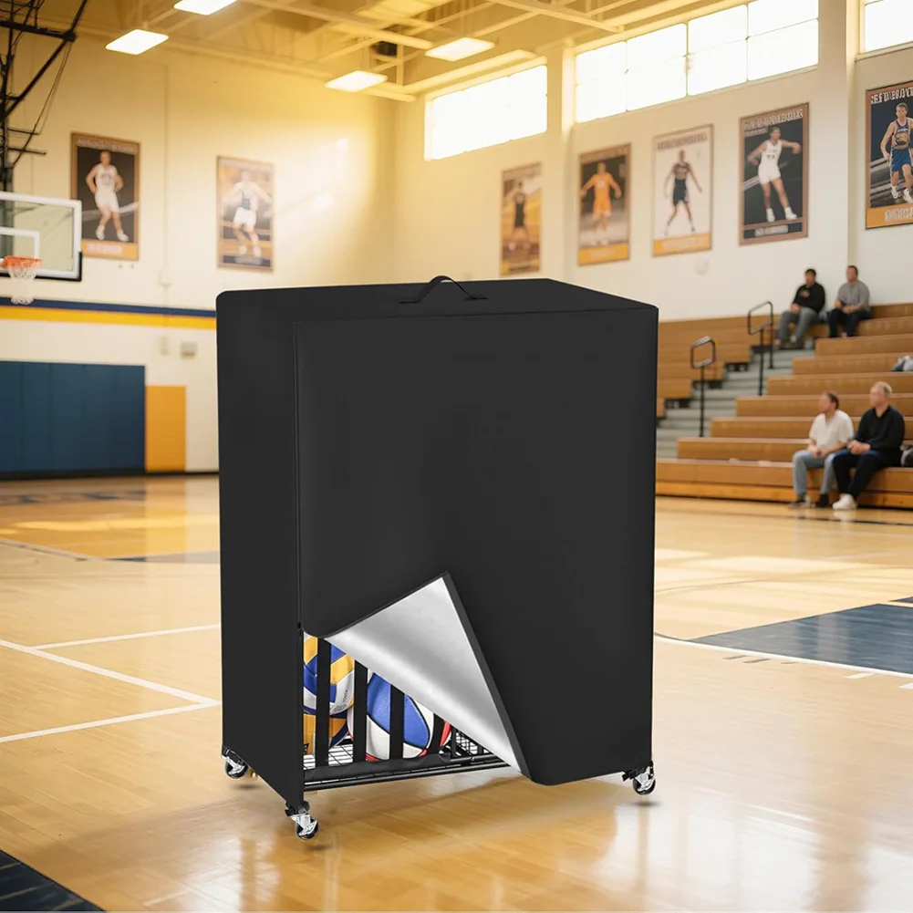 

Zippered Golf Bag Cover 97*46*115mm Golf Organizer Cover 420D PU-coated Fabric Black Golf Cover Compact Storage