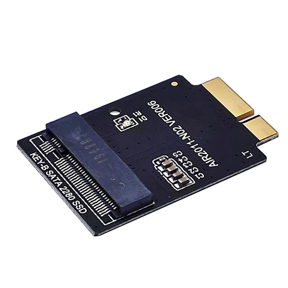 ABGN M.2 NGFF SATA SSD-Adapter für 2010–2011 A1369 A1370 M2 SSD-Konverterkarte, unterstützt nur 2280 M2 SSD