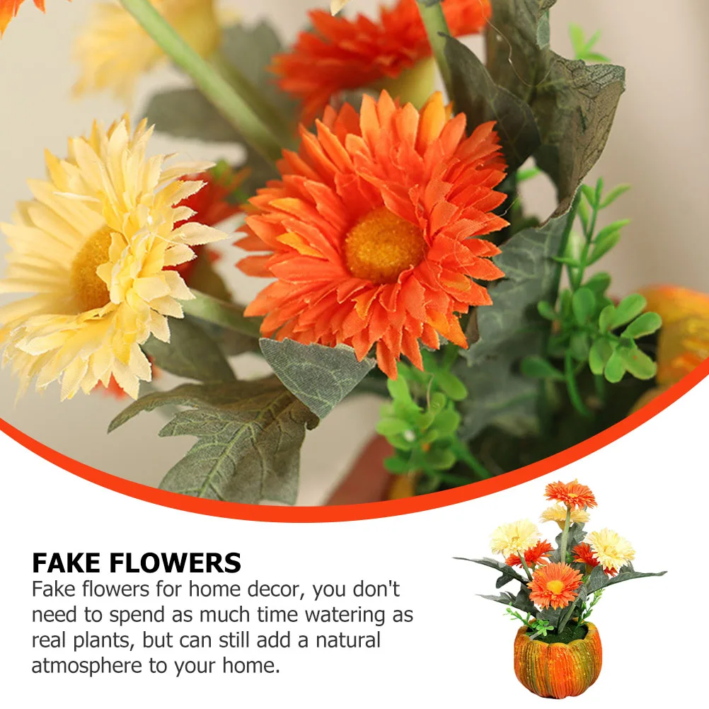 

1pc Simulated Plant Ornaments Artificial Bonsai Fake Flowers for Home Office Decor Indoor Outdoor Desktop Balcony Garden