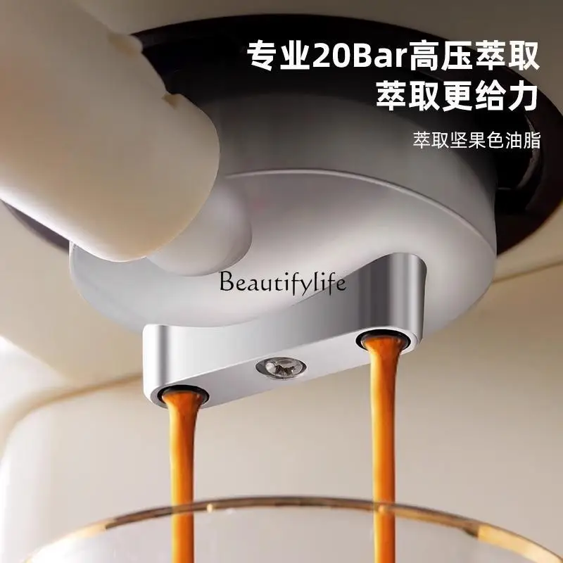 3Fully semi-automatic Italian coffee machine 20BAR high pressure concentrated milk foam cross-border 110V US standard