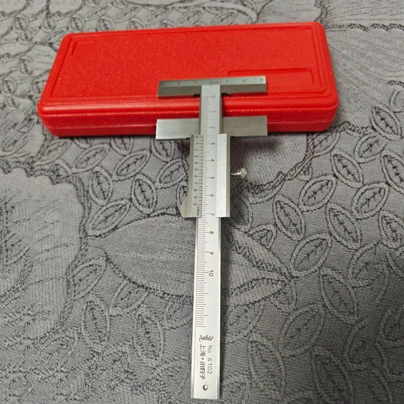 High Precision Woodworking T-Type Vernier Caliper Mechanical Marking Ruler for Detailed Measurements