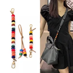 NEW Beaded Decorative Chain For Longchamp Mini Bags Into Colorful Handheld Non Destructive Modification shoulder Straps