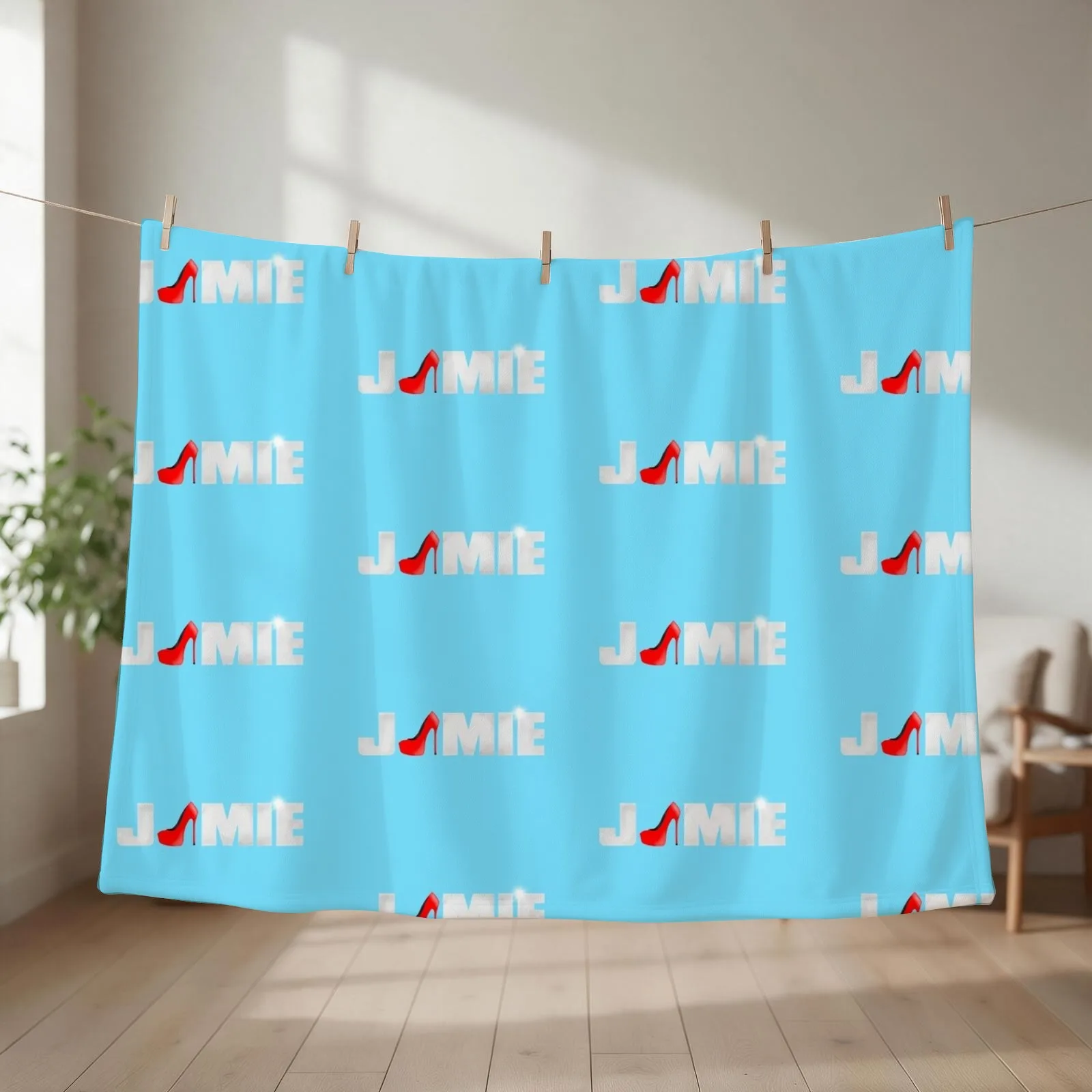 everybodya??s talking about jamie logo design Throw Blanket couch cozy soft plush fuzzy picnic outdoor blanket