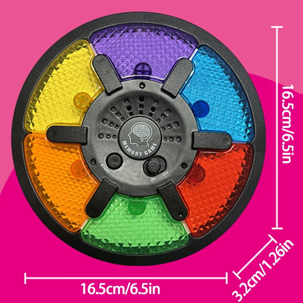 Memory Game Machine Handheld Electronic Memory Game with Light and Sound Puzzle Creative Interactive Game Toy Memory Training