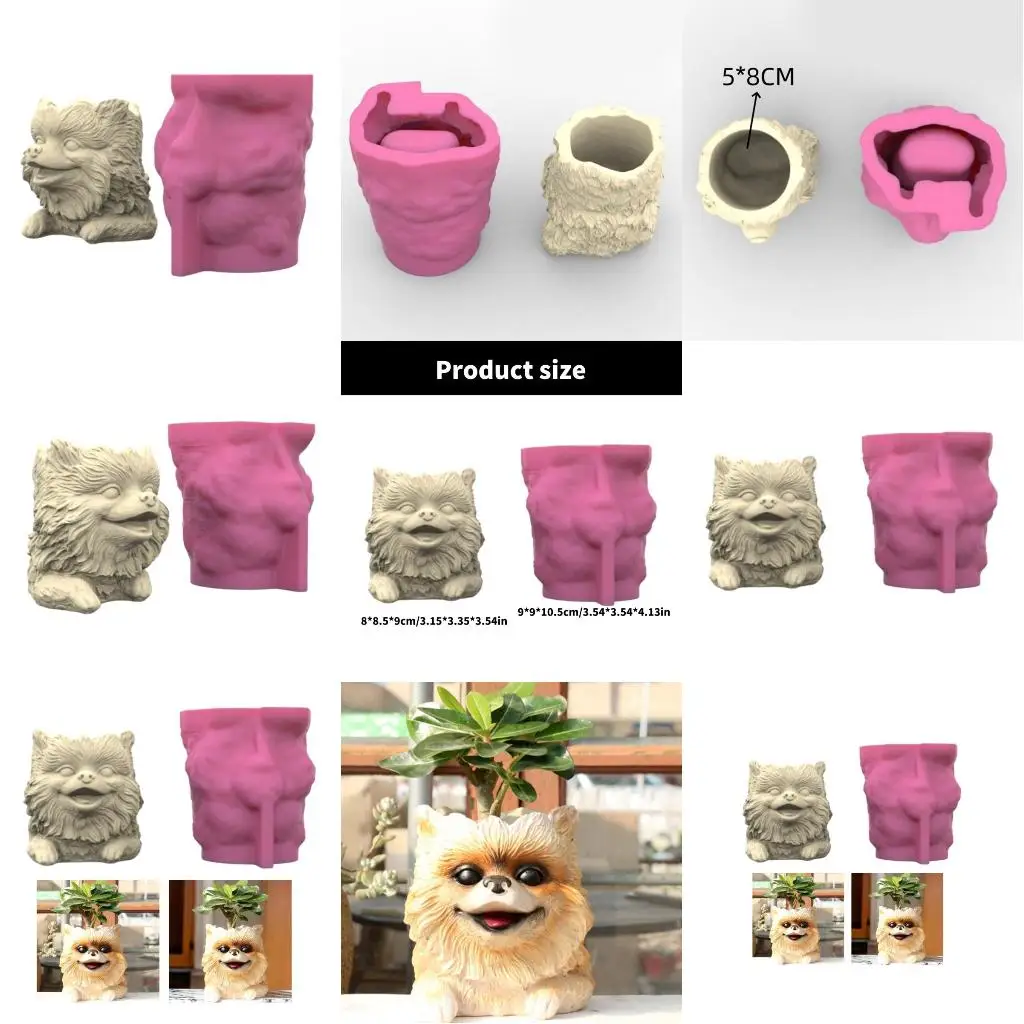 

Легкая силиконовая плесень для демольда для изготовленных из сочных вазовых цветочных горшков, изготовленных из формы