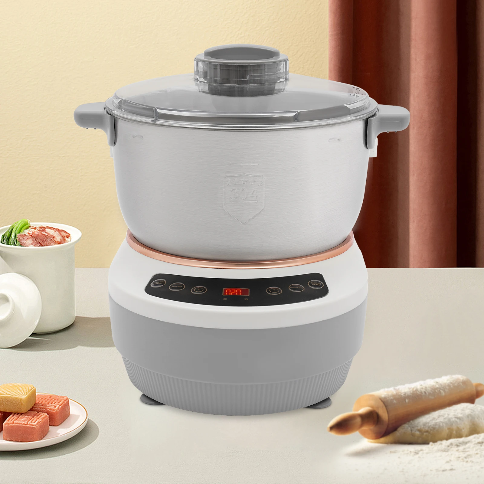 Amassadeira Elétrica 5L 200W,  - Rotary Bakery Oven avaliação e preço