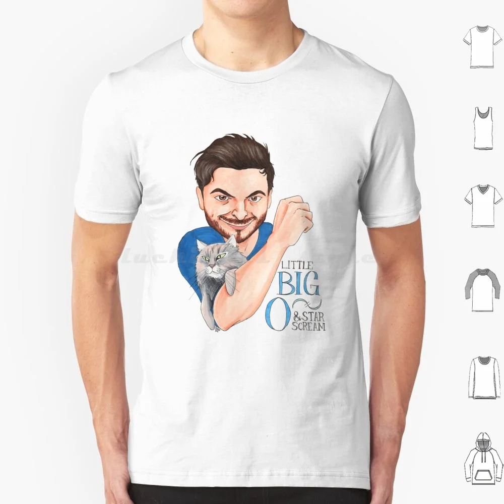 Camiseta Little Big O & Starscream talla grande 100% algodón Olan Rogers Starscream Star Scream Olan Rogers tienda de globos Little Big O