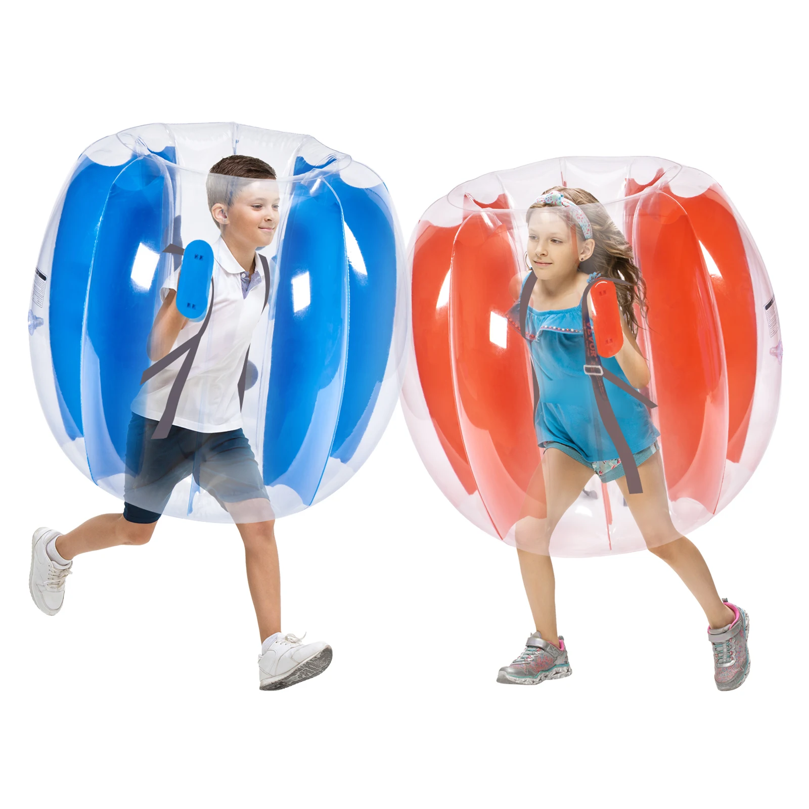 VEVOR 2-Pack 2/3FT Inflatable Bumper Balls Body Sumo Zorb Balls for Kids & Teens Durable PVC Human Hamster Bubble Balls