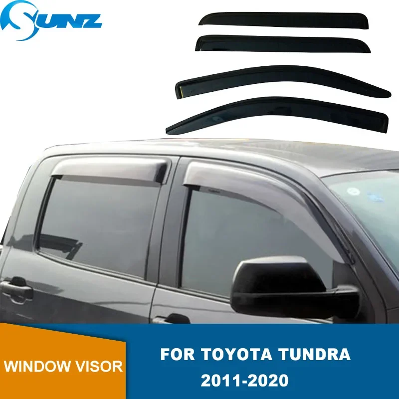 

Side Window Deflector For Toyota Tundra 2011 2012 2013 2014 2015 2016 2017 2018 2019 2020 Weathershield Window Guards SUNZ