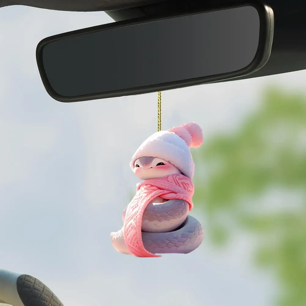 

Acrylic Snake Pendant Cute Cartoon Snake Pendants Hanging Ornaments with Lanyard Decorative Keyring Accessories for Kids Set