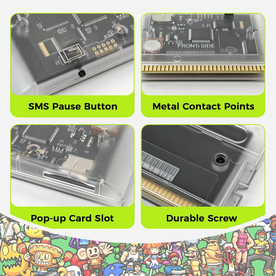 Advanced MEGA MD V3 Pro Game Cartridges EDMD 3000 in 1 FlashCard
