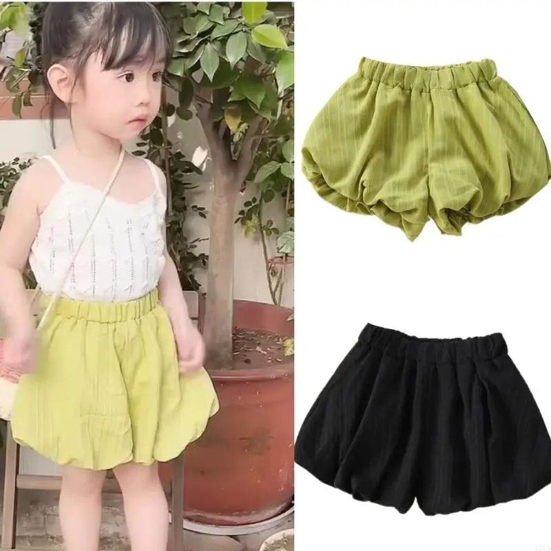 

Девочки летние штаны упругие талию