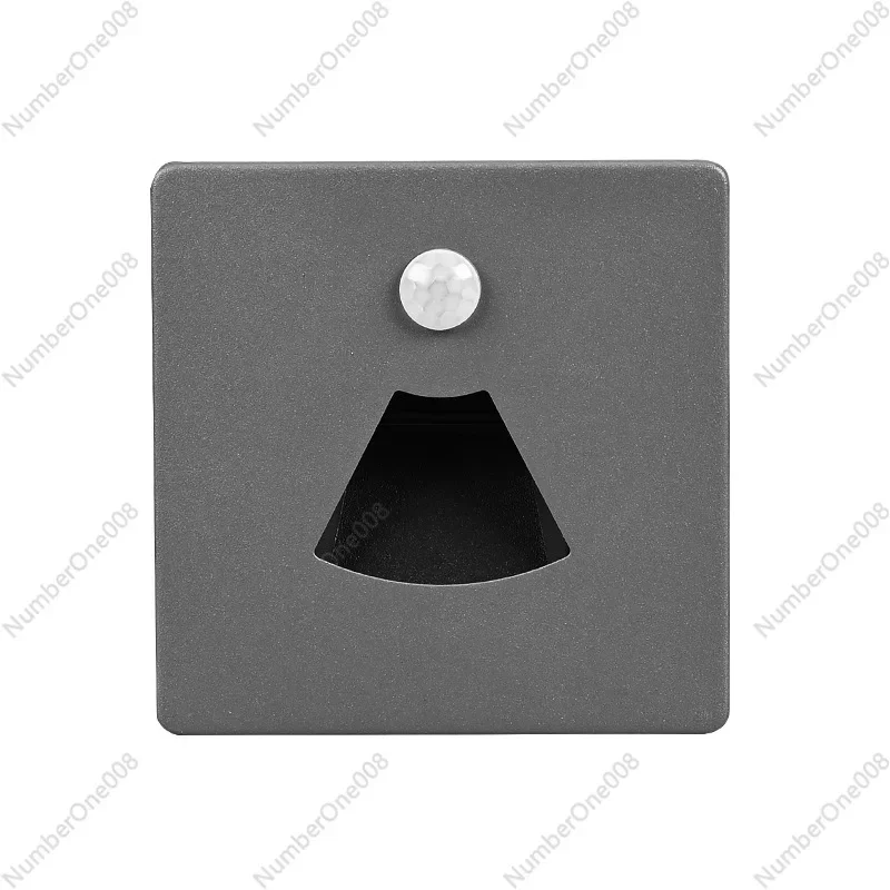 

Встроенный магнитный светильник для ног Индукционный светильник для лестницы человеческого тела Ступенчатый угловой светильник