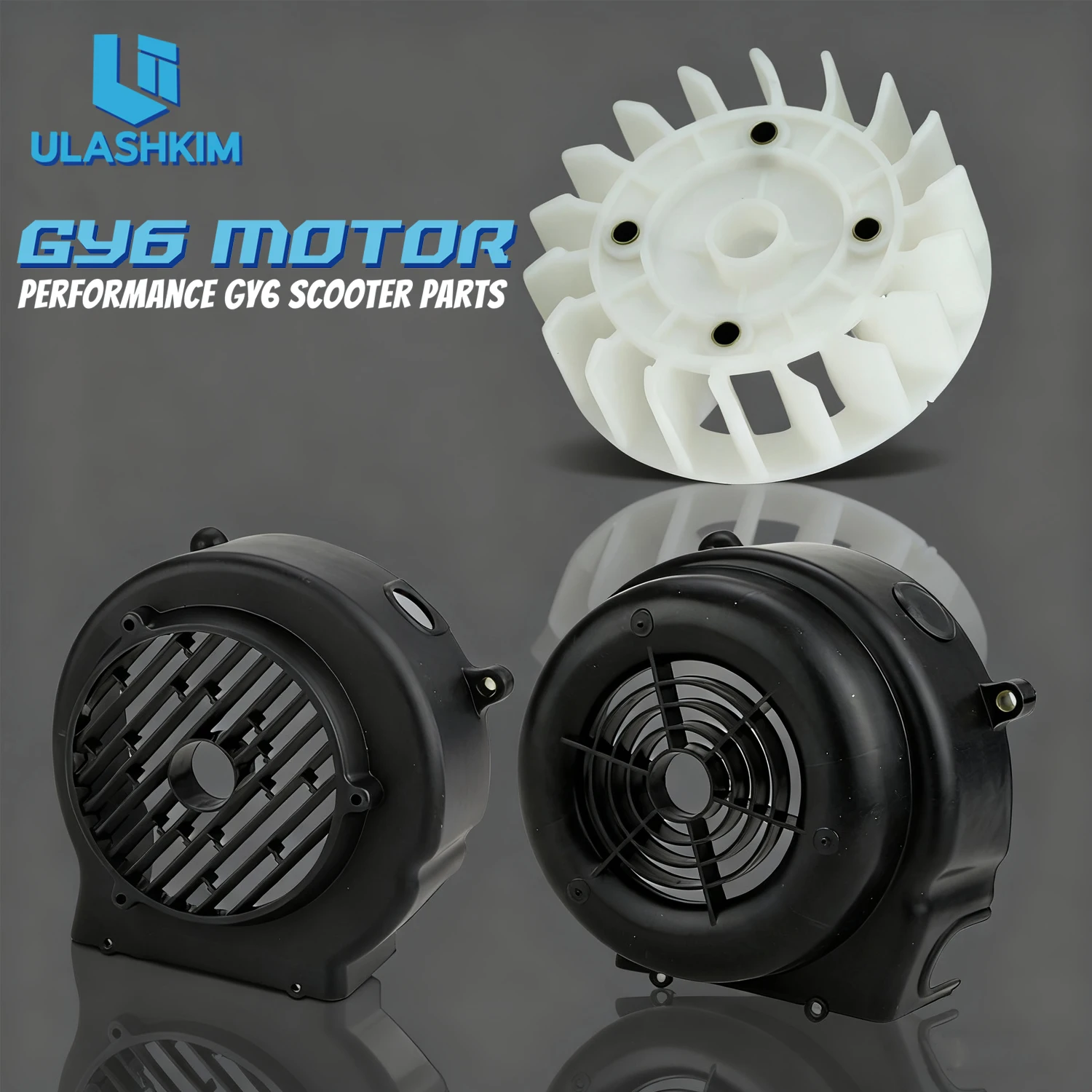 Scooter GY6 125/150 cubierta del ventilador Scooter 125 cubierta del ventilador del motor cilindro cuerpo ventilador de refrigeración Shell