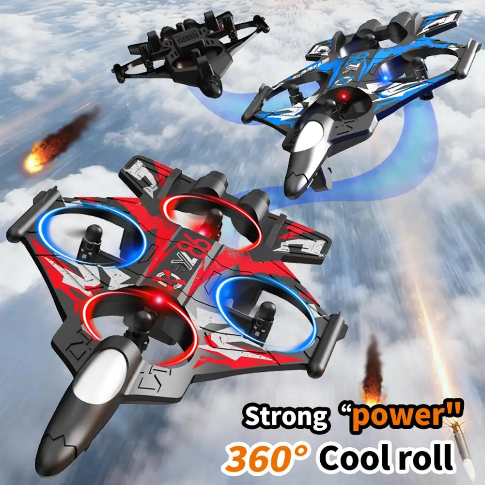 2025 Nieuwe YL86 RC Schuim Vliegtuig 2.4G WIFI RC Fighter Stunt Tumbling Helikopter met LED Gekleurde Lichten Vliegtuig jongens Speelgoed Geschenken