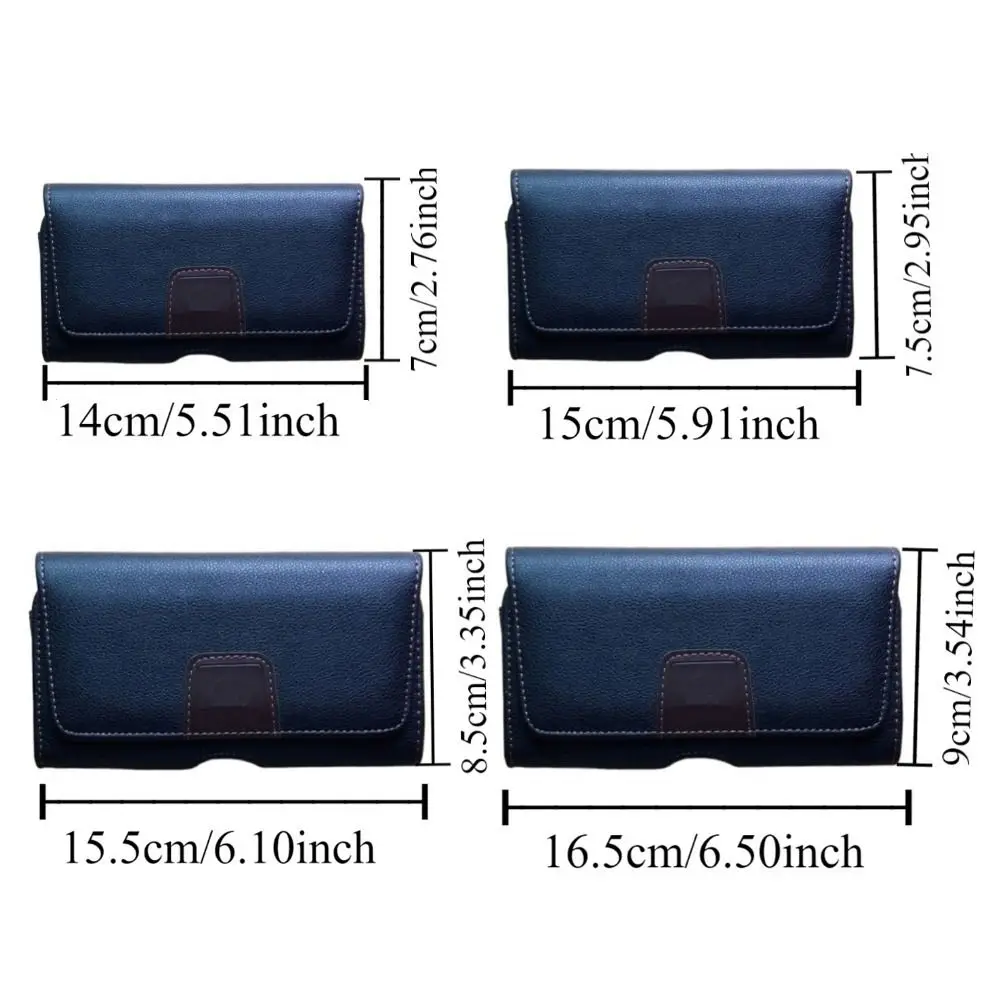 حالة جلدية الهاتف المحمول الحقيبة الخصر حزمة حزام كليب الهاتف حزام كليب للماء الأفقي