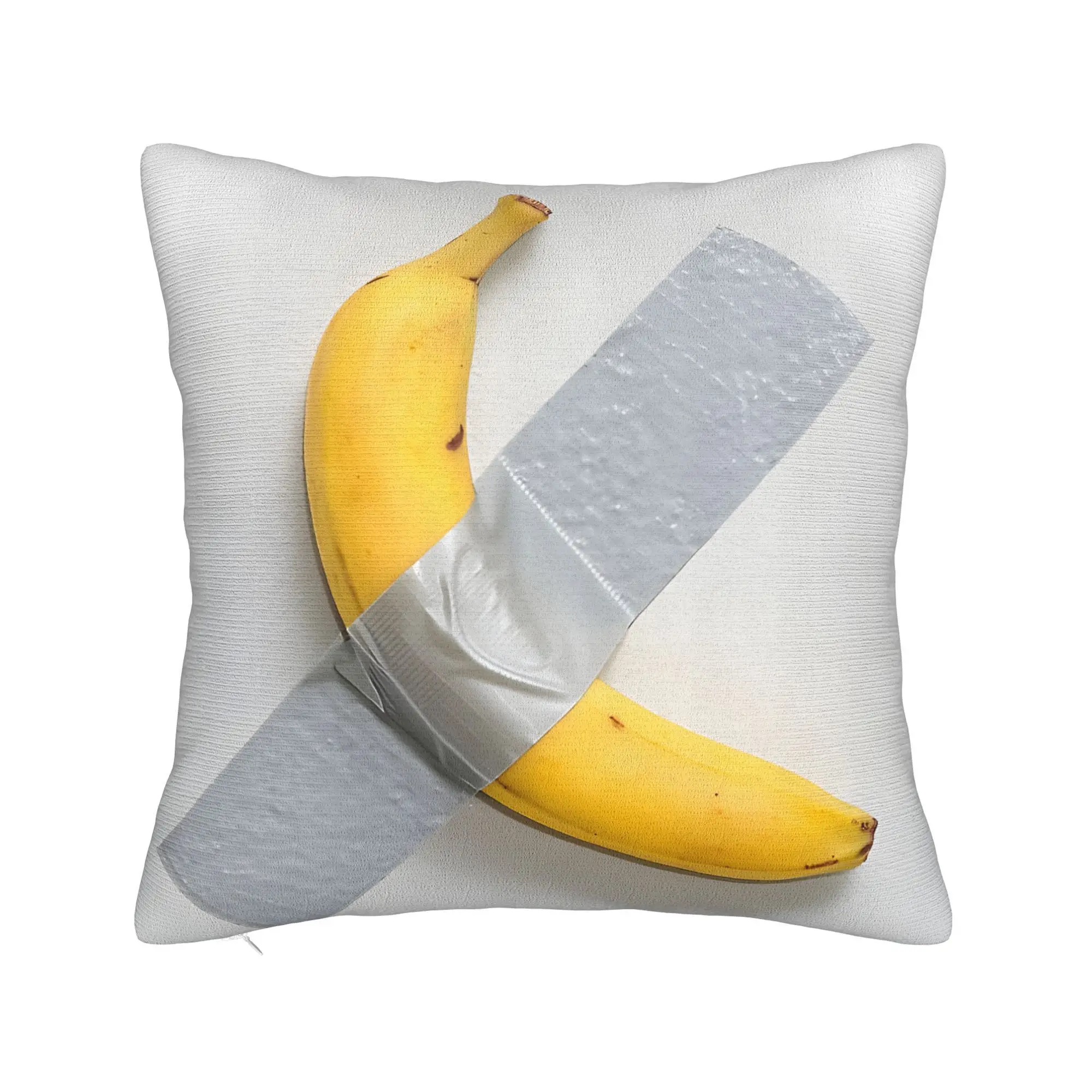 

1pc Glam Style Chimp Snack Design Pillow Cover, Zippered Polyester Decorative Throw Pillowcase, Machine Washable