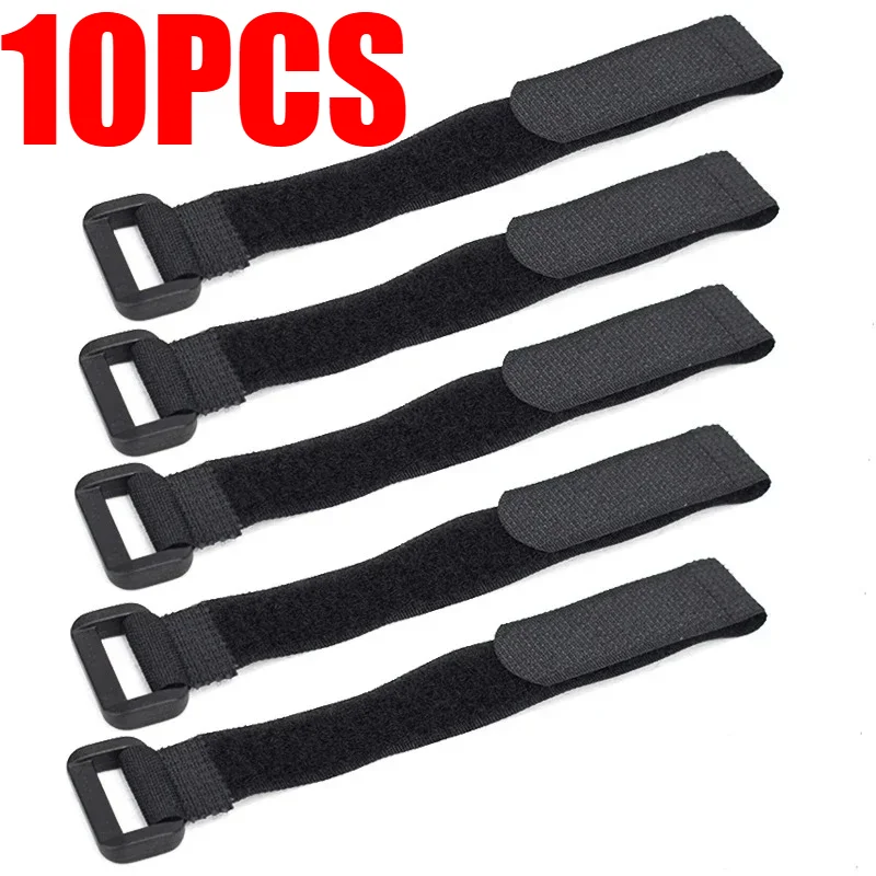 *10pcs/lot Bicycle Handlebar Strap Holder Cycling Flashlight Tie Rope Bandages Universal Nylon Sticky Tie Fixed Items Bike Strap