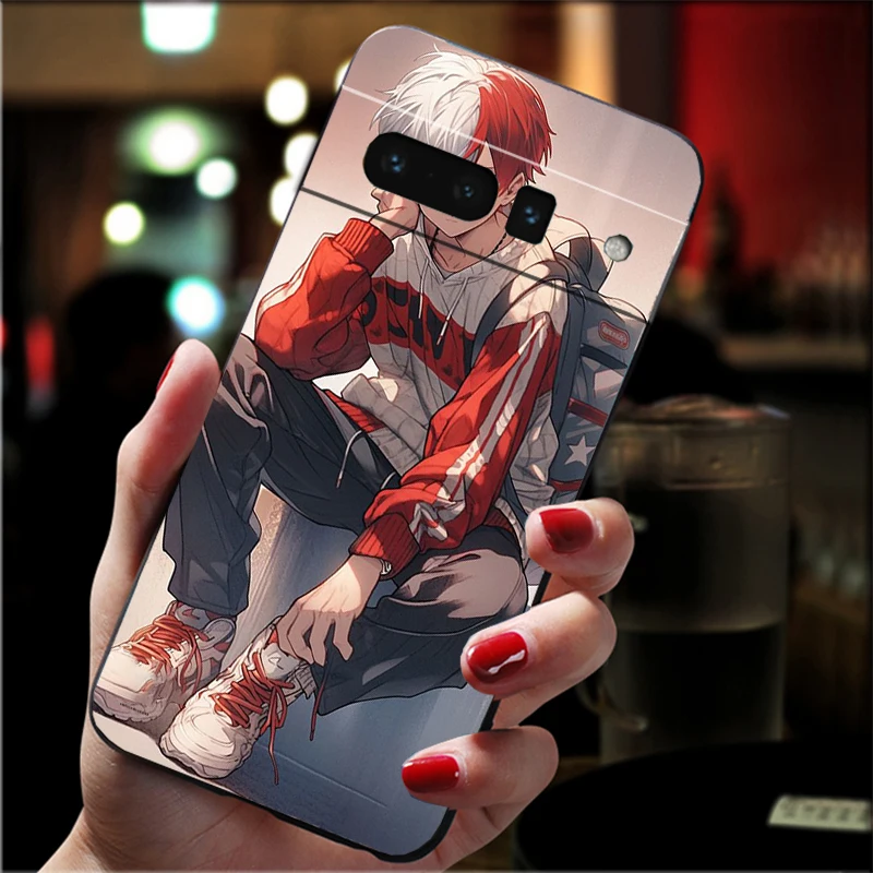 حافظة هاتف Todoroki My Hero Academia لهاتف Google Pixel 10 9 Pro XL 9A 8 7 6 Pro Pixel 8A 7A 6A Pixel 8 7 6 5